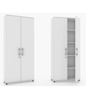 Szafa biurowa G 80 2d biała / szara zamykana na klucz rodo